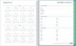Blue Sky 2022-2023 Academic Year Teacher Weekly & Monthly Lesson Planner, 8.5" x 11", Flexible Cover, Wirebound, Ditsy Dapple Light (132002-A23) - Image 4